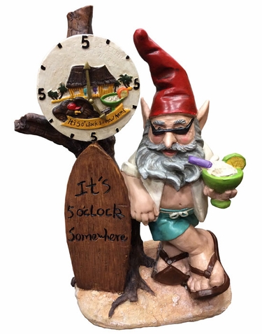 It's 5 O' Clock Somewhere Gnome - Click to enlarge