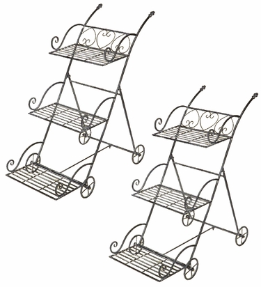 Italian Flower Cart (Set of 2) - Click to enlarge