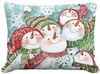 Joyful Snowmen Outdoor Pillow