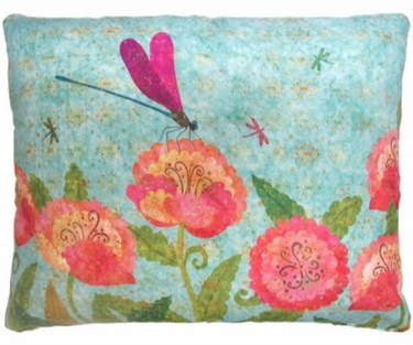 Kaleidoscope Dragonflies Outdoor Pillow - Click to enlarge