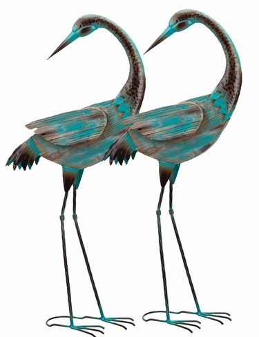Key West Preening Cranes (Set of 2) - Click to enlarge
