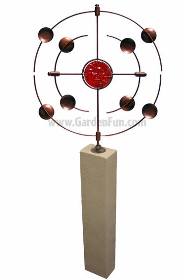 Kinetic Orbiter Bronze Art Tower - Click to enlarge