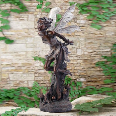 Kissing Fairy - Bronze - Click to enlarge