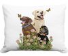 Labrador Trio Outdoor Pillow