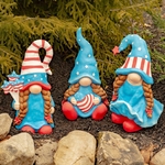 Lady Patriot Garden Gnomes (Set of 3)