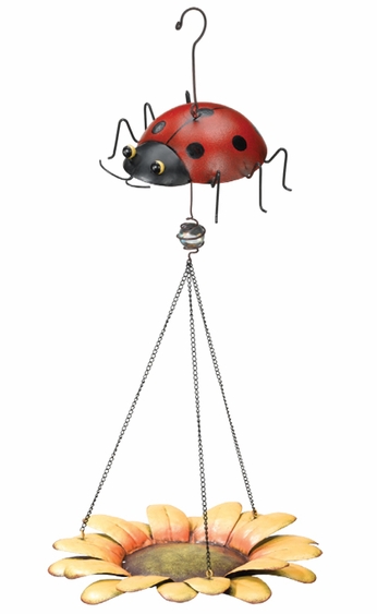 Ladybug Bird Feeder - Click to enlarge