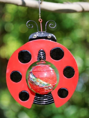 Ladybug Design Art Glow Catcher - Click to enlarge