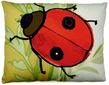 Ladybug Outdoor Pillow - Click to enlarge