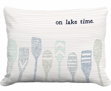 Lake Time Paddles Outdoor Pillow - Click to enlarge