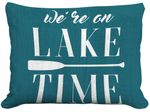 Lake Time Teal Outdoor Pillow Lake Time Teal Outdoor Pillow