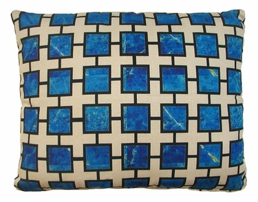 Lapis Blue Outdoor Pillow - Click to enlarge