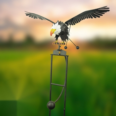 Large Bald Eagle Rocker Stake - Click to enlarge