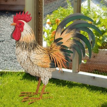 Large Bluff Rooster Decor - Click to enlarge