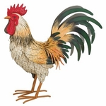 Large Bluff Rooster Decor