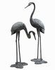 Large Brass Garden Cranes (Set of 2)
