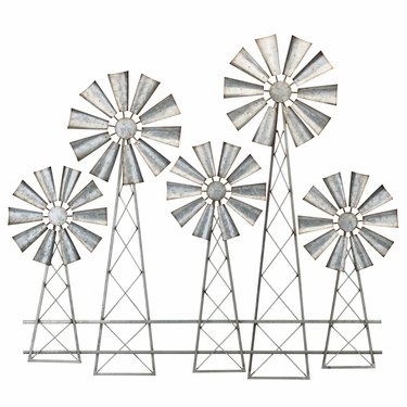 Large Country Windmills Wall Decor (Set of 2) - Click to enlarge