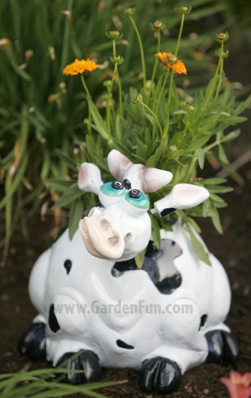 Large Cow Phatzo Planter - Click to enlarge
