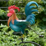 Large Farmhouse Rooster Rocker Stake Large Farmhouse Rooster Rocker Stake