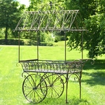 Large Flower Cart "Paris 1968" - Bronze