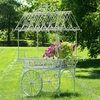 Large Flower Cart "Paris 1968" - White