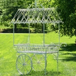 Large Flower Cart "Paris 1968" - White