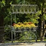 Large Flower Cart "Paris 1968" - Verdi Green
