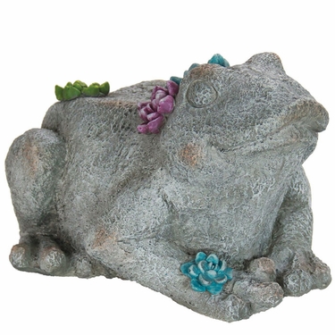 Large Flower Frog Statue - Click to enlarge