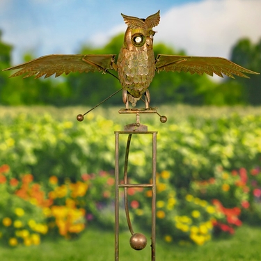 Large Flying Owl w/Moving Wings & Solar Eyes - Click to enlarge