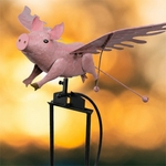 Large Flying Pig Rocker Stake Large Flying Pig Rocker Stake