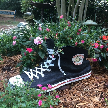 High Top Sneaker Planter - Black - Click to enlarge