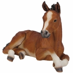 Large Horse Colt Laying Down Statue "Ultra-Realistic" Large Horse Colt Laying Down Statue "Ultra-Realistic"