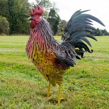 Large Iron Rooster 