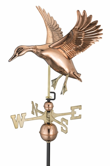 Large Landing Duck Weathervane - Click to enlarge
