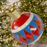 Large Multi-Colored Christmas Ornament Garden Stake