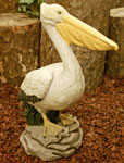 Large Pelican Statue - Painted