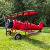 10ft. Iron Metal Decorative Bi-Plane Decoration
