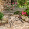 Large Round Iron Plant Stands (Set of 2) - Antique Bronze "Copenhagen 1843"