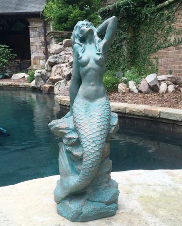 Large Sexy Mermaid - Bronze Patina - Click to enlarge