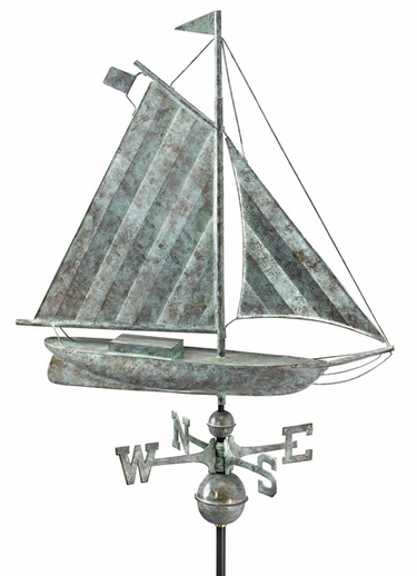 Large Sloop Boat Weathervane - Click to enlarge