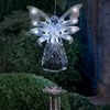 Large Solar Angel Wind Chime - Clear