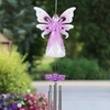 Large Solar Angel Wind Chime - Purple