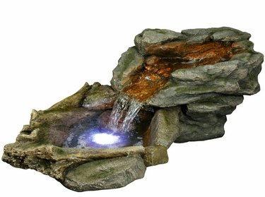 Large Water Creek Fountain w/LED Lights - Click to enlarge
