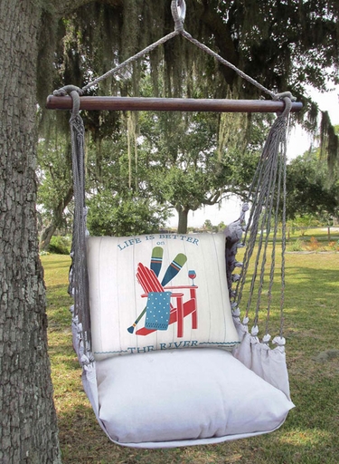 Latte River Life Hammock Chair Swing Set - Click to enlarge