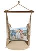 Latte Solid Coastal Shells Hammock Chair Swing Set