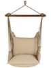 Latte Solid Fabric Hammock Chair Swing Set