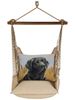 Latte Solid Labrador Black Hammock Chair Swing Set