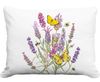 Lavender w/Yellow Butterflies Outdoor Pillow