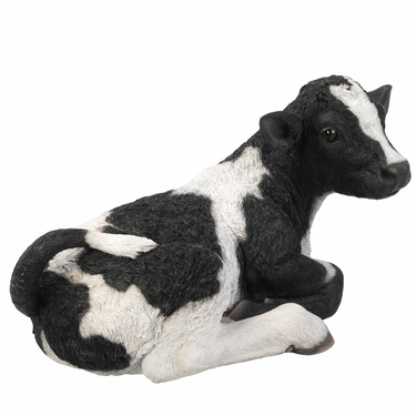 Laying Cow Calf - Black/White - Click to enlarge