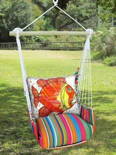 Le Jardin Modern Fish Hammock Chair Swing Set - Click to enlarge