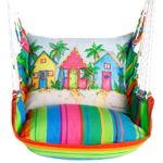 Le Jardin Nouveau Beach Colorful Cottages Hammock Chair Swing Set